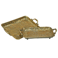 Muebles Santa Ana - Set 2 Bandejas Repujada Luxe Collection