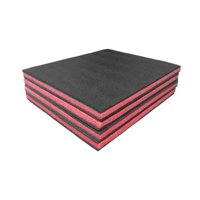 Magideal - 4 Insertos De Espuma Para Maletín De Herramientas Paneles De Espuma Para Herramientas Fácil Manejo Protección Versátil Acolchado De Embalaje Para Tran 56 Cm X 455 Cm X 25 Cm