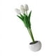 thumbnail image 3 of Flores Artificiales De Tulipanes Creativos Con Luz LED Para Adorno De Aniversario Blanco, 3 of 5