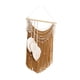 thumbnail image 2 of Decoración colgante de pared de macramé, tapiz bohemio tejido a mano, adorno artesanal con borlas para dormitorio, fondo, restaurante, cafetería Caqui, 2 of 5