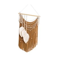 Bothyi - Arte Colgante De Pared De Macramé Con Borlas Trenzadas Para Fondo De Boda, Habitación Infantil, Color Caqui
