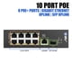 thumbnail image 2 of Conmutador PoE BV-Tech de 8 puertos con riel DIN de enlace ascendente de 1 Gigabit, 2 of 7