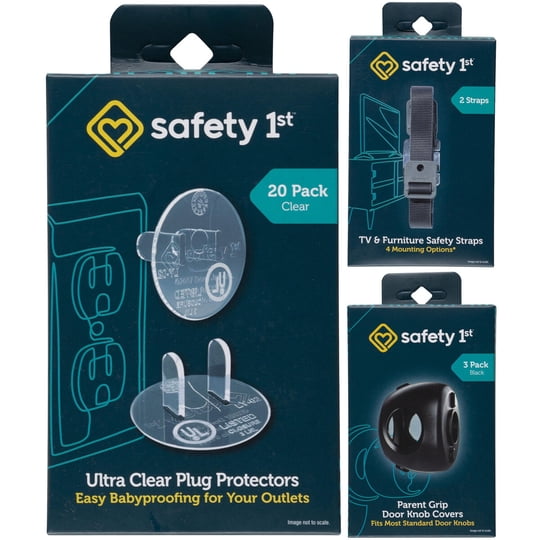 Kit De Seguridad Safety 1st Con 20 Protectores De Enchufe Transparentes