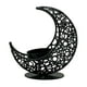 thumbnail image 2 of Candelabro En Forma De Luna, Candelabro De Metal Islámico Para Fiesta, Hogar, Sala De Estar, Negro Sin Estrella, 2 of 3