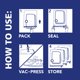 thumbnail image 5 of Bolsas De Almacenamiento Al Vacío Hefty 3 Jumbo Bags, 5 of 7