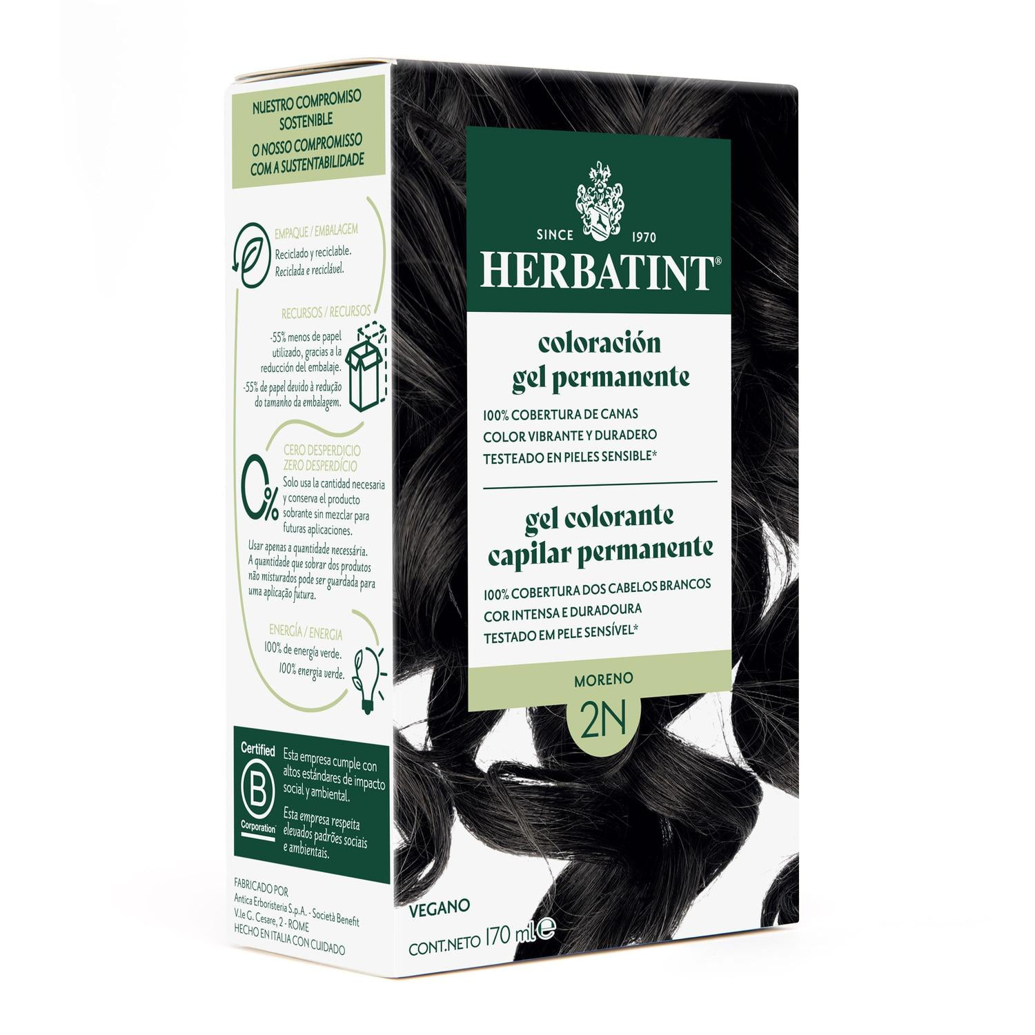 Herbatint - 2n Moreno - Tintura Permanente Natural