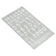 thumbnail image 2 of Plantilla de metal Aleks Melnyk 10 × 18 cm Alfabeto hebreo, 2 of 6