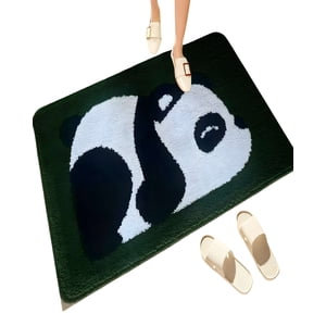 Genérico - Alfombra Decorativa De Panda Verde 02