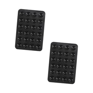 Bothyi - 2X Funda De Silicona Con Ventosa Para Teléfono, Soporte Adhesivo Para Viaje En Coche, Fácil De Usar, Manos Libres, Color Negro