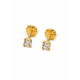 thumbnail image 1 of Aros Chispas Circón 5mm No1 Oro 18k 1gr Regalo Mujer, 1 of 6