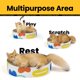 thumbnail image 5 of Bloc de rascar ovalado Cat Scratcher Cardboard Conlun 2 en 1, 5 of 9