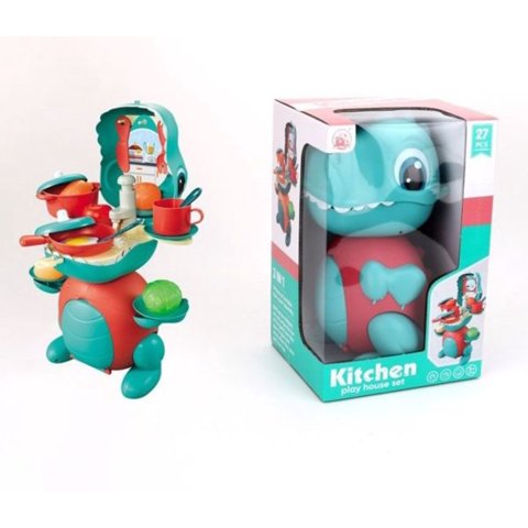 Genérico - Juego De Cocina Dino Play House Turquesa