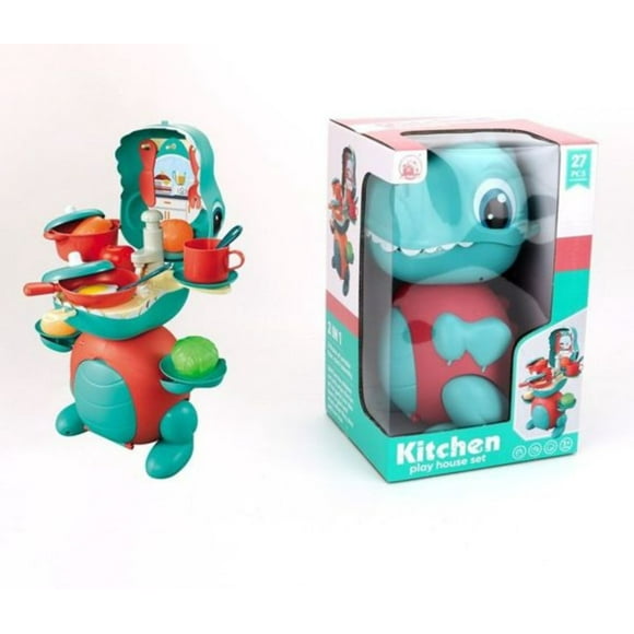 Juego De Cocina Dino Play House Turquesa