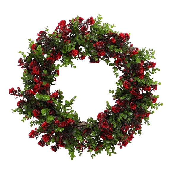 Colorful Wreath Cottage Garland Primavera Verano Ornamento Decoración De Pared Granja