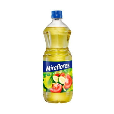 Aceite Vegetal Botella 900 Ml Miraflores