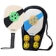 thumbnail image 4 of Raquetas De Pickleball Raquetas De Pickleball Portátiles Con Agarre Cómodo Y Bolsa De Almacenamiento Verde Y Azul, 4 of 5
