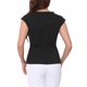 thumbnail image 3 of INSPIRE CHIC Camisetas con Giro para Mujeres Cuello Entallado Manga Corta Casual Camisas de Trabajo L Negro, 3 of 6