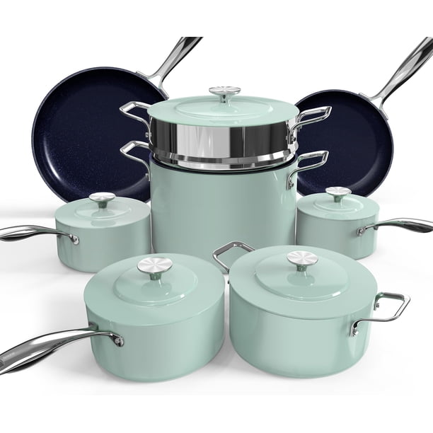 Juego de utensilios de cocina Nuwave Lux 13 piezas antiadherente cerámico libre de PFAS