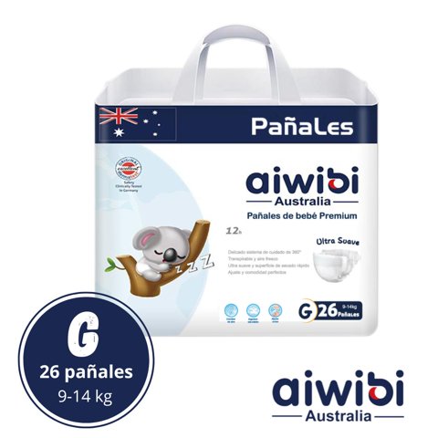 Aiwibi - Pañal De Bebé Premium Talla G