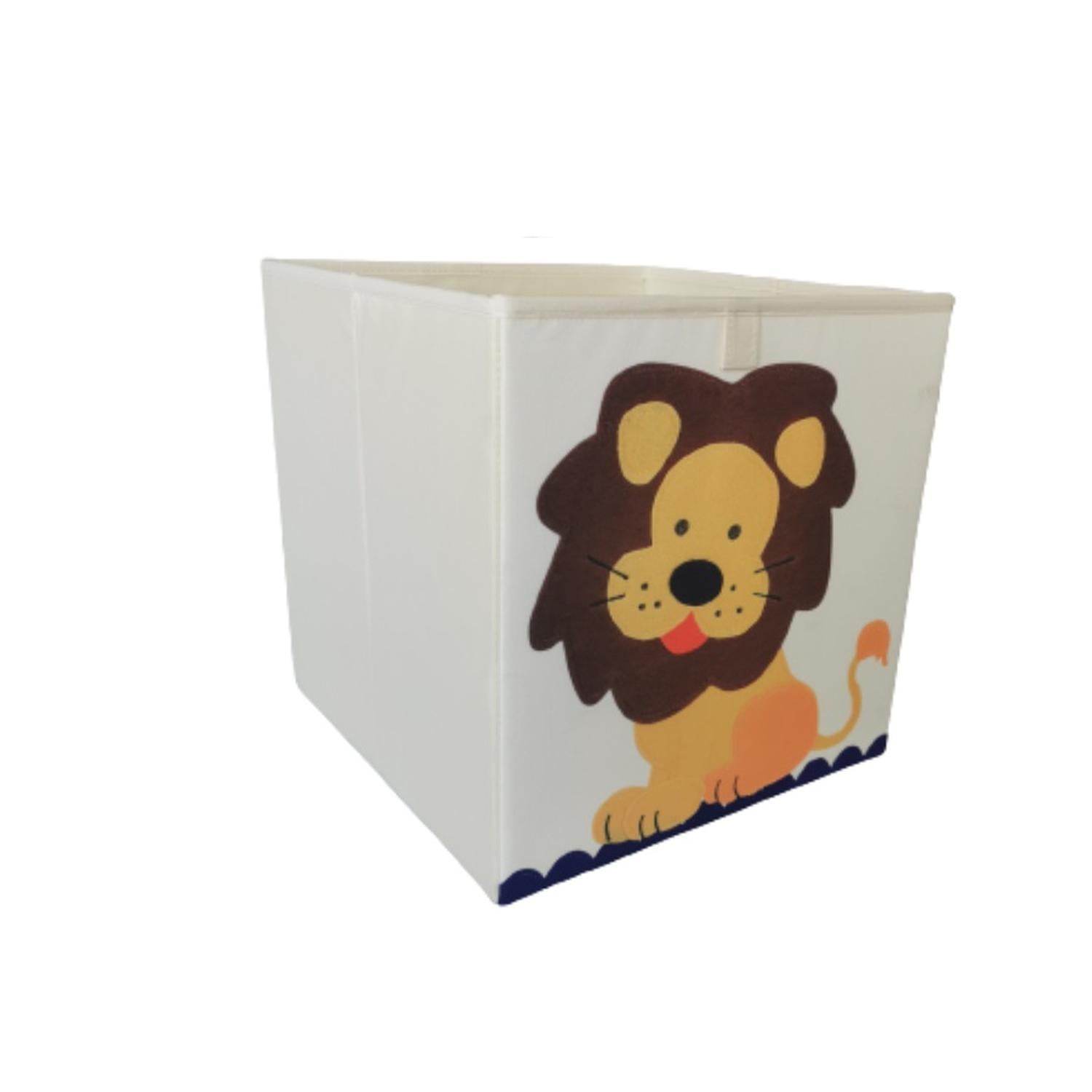 Caja Organizador Juguetes Ropa Infantil Kivara Leon Multicolor