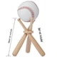 thumbnail image 3 of BaseGoal Soporte de exhibición de madera para béisbol y sóftbol, 2 unidades, 3 of 7