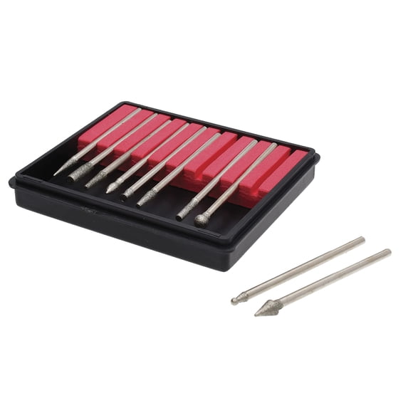 Burr Set The Beadsmith, 10 piezas, con revestimiento de diamante, grano 150