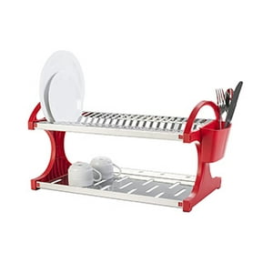 Brinox - Escurre Platos 20 Platos Linea Suprema Rojo