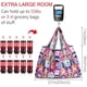thumbnail image 3 of Bolsas reutilizables, bolsas de compra plegables, bolsas reutilizables para la compra, paquete de 6, ecológicas, grandes, plegables, resistentes y lavables, 53 x 69 x 10 cm, 3 of 7