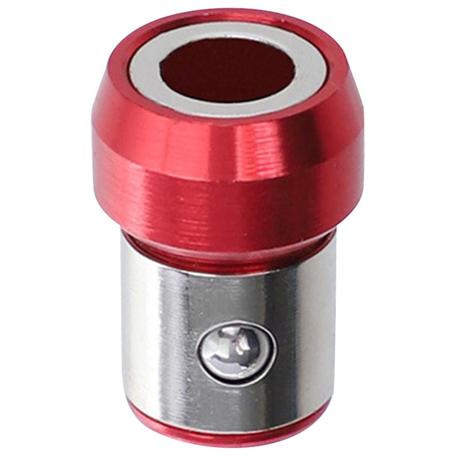 Magideal - Anillo De Tornillo Magnético Universal, Resistente, Portátil, Compacto, Accesorio De Aleación De Aluminio. Rojo