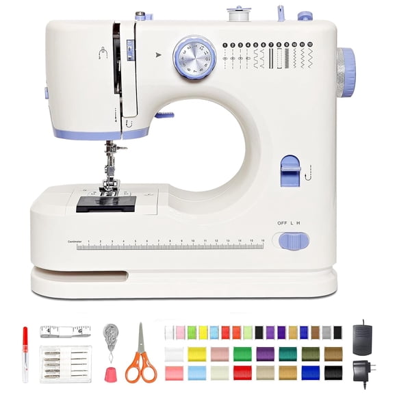 Máquina de coser portátil sangzm de 12 puntadas con kit de 42 piezas