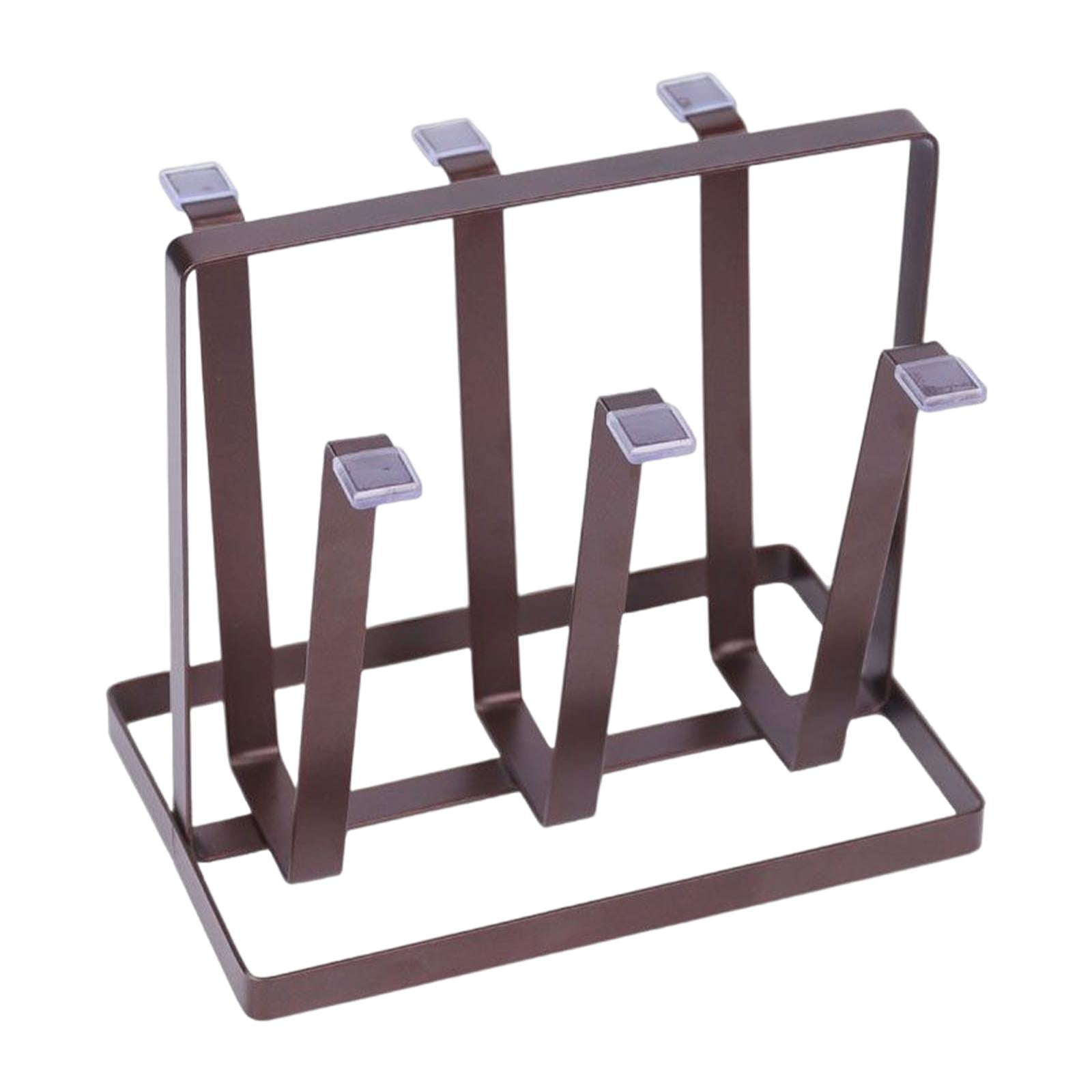 Magideal - Estante De Secado De Tazas, Parte Inferior Antideslizante, 6 Ganchos Con Asa, Organizador, Escurridor, Soporte Para Taza De Café, Tazas De Té, Botella