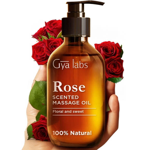 Aceite de masaje Gya Labs Rose 200 ml para aromaterapia rejuvenecedora