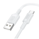 thumbnail image 1 of Cable Carga Rápida Borofone BX111 Blanco USB-A a USB-C 3.0A, 1 of 2