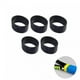 thumbnail image 1 of 5 Paquetes De Anillo De Agarre De Raqueta De Tenis, Banda De Agarre De Bádminton Absorbente Del Sudor, Negro, 1 of 2