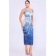 thumbnail image 5 of Vestido De Punto Elástico Sin Tirantes Con Cuello De Un Solo Hombro Y Estampado De Mezclilla Color Índigo (para Mujer), 5 of 5