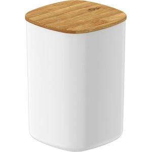 Ou - Contenedor Hermético Bambú Keep 1 Lt Blanco
