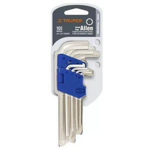 Truper - Juego De Llaves Allen 7Piezas Milimetricas