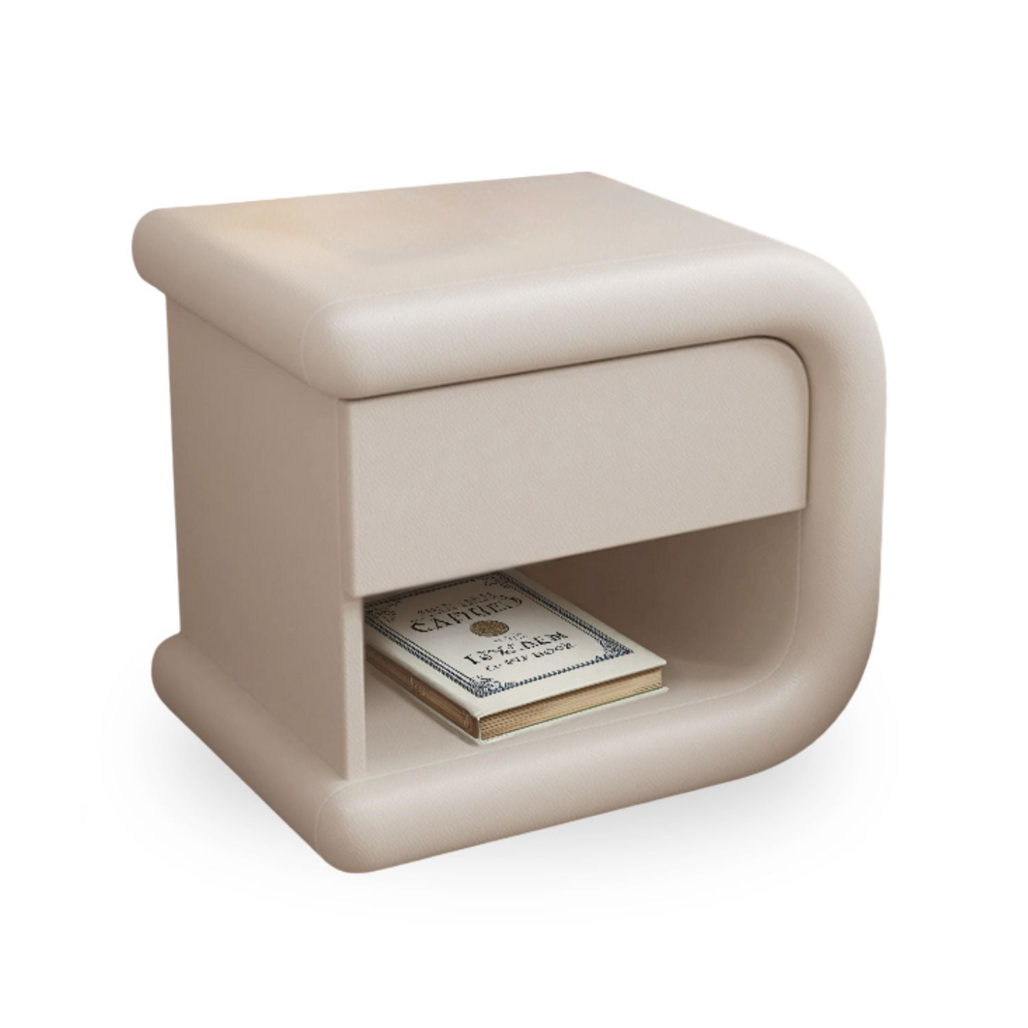 Santú Home & Deco - Velador Gardenia Derecho Ecocuero Mesa De Noche