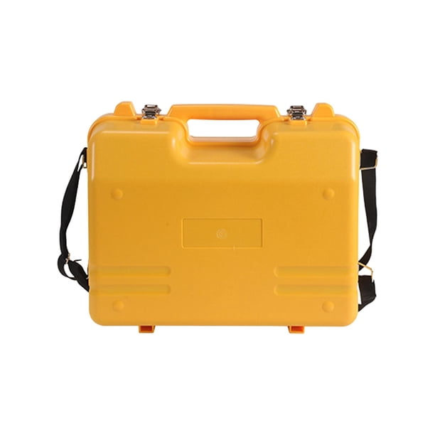 Caja Organizadora de Almacenamiento para Instrumentos de Topografía Y Cartografía, Versátil, Resistente, de Gran Capacidad, con Asa, para Estación Tot amarillo