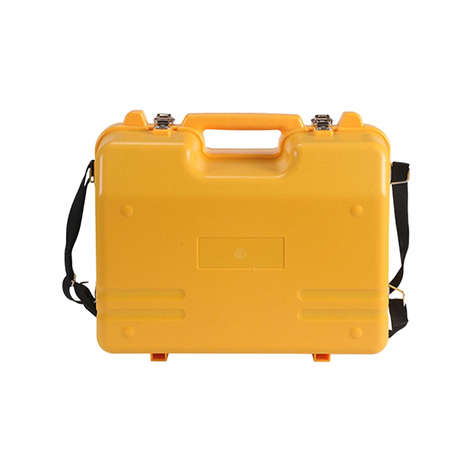 Magideal - Caja Organizadora De Almacenamiento Para Instrumentos De Topografía Y Cartografía, Versátil, Resistente, De Gran Capacidad, Con Asa, Para Estación Tot Amarillo