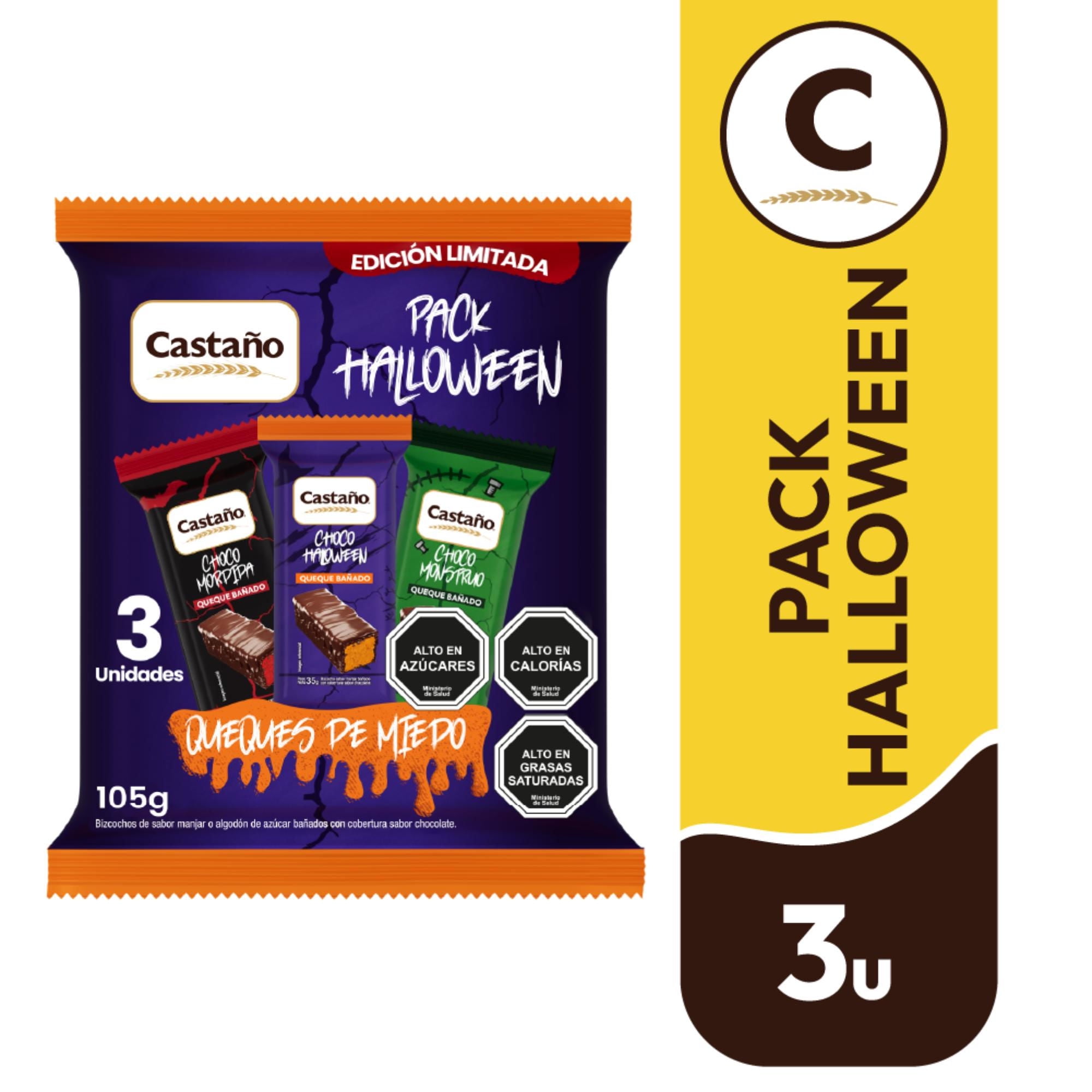 Queque Halloween Pack 105 g Castaño