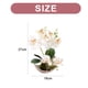 thumbnail image 2 of Bonsái lunar de orquídea phalaenopsis de tres puntas, flor artificial decorativa, planta verde en maceta, decoración del hogar, 2 of 5