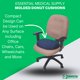 thumbnail image 3 of Almohada para silla Essential Medical Supply, forma de rosquilla moldeada, 40 cm, 3 of 6