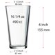 thumbnail image 4 of Vasos para Beber GLASS MONGER 16 oz Juego de 12, 4 of 8