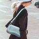 thumbnail image 2 of Bolso Hobo De Piel Azul Claro Para Mujer 10 3 De Largo X 2 4 De Ancho X 5 7 De Alto, 2 of 6