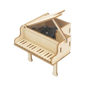 Bothyi - Kit De Modelo De Piano Diy De Madera, Rompecabezas 3D, Aprendizaje Educativo Para Niños Mecánicos