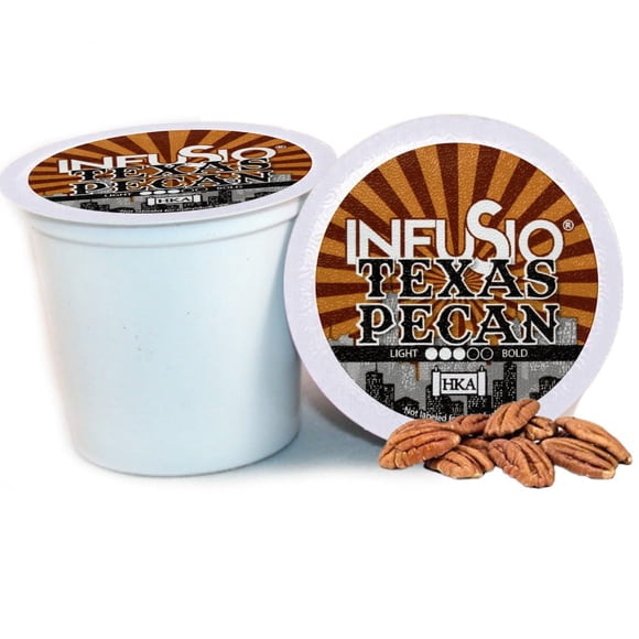 Cápsulas de café InfuSio Texas Pecan, 96 unidades, compatibles con Keurig K-Cup