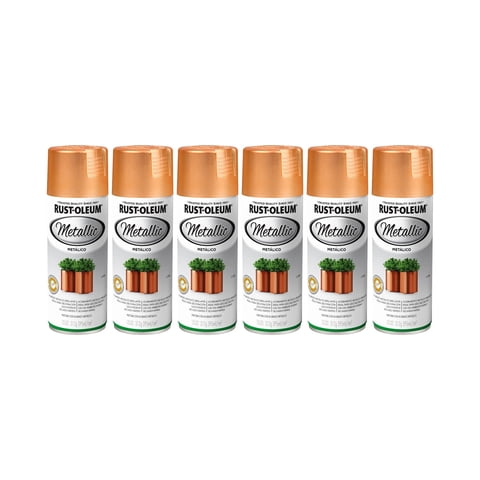 Rust-Oleum - 6 Pack Pintura En Spray Acabado Special Metálico Cobre Brillante 312 G 700147