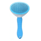 thumbnail image 1 of Cepillo Para Perros Y Gatos Con Expulsador De Pelo Celeste, 1 of 1