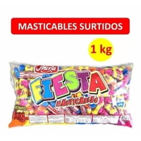 Caramelos Masticables Fiesta Fruna Surtidos, Piñata 1 Kilo